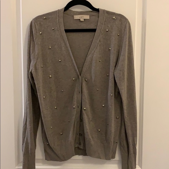 LOFT Sweaters - Loft Bedazzled Cardigan